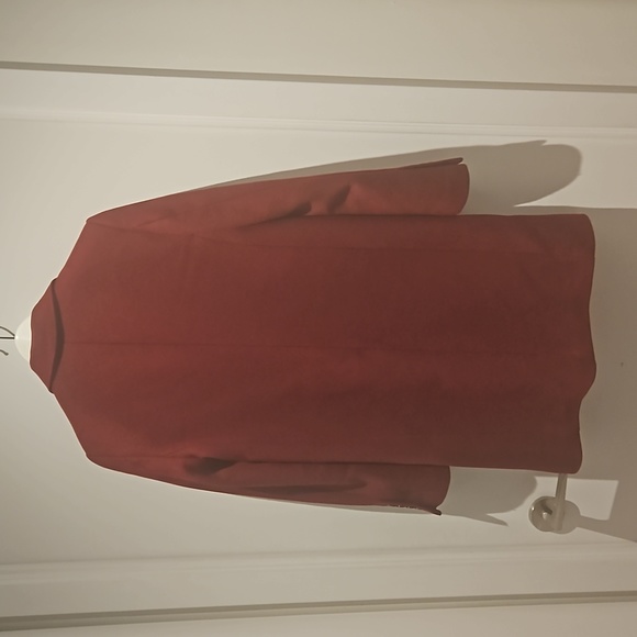 Zara red 75% wool coat - Picture 3 of 7